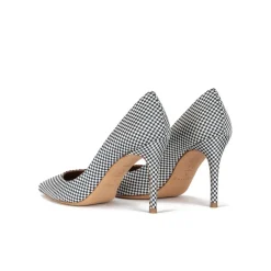 Aqua Zapatos de salón con estampado a cuadros y tacón alto