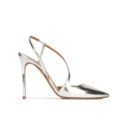 Dominique Zapatos destalonados con tacón de aguja en color plata