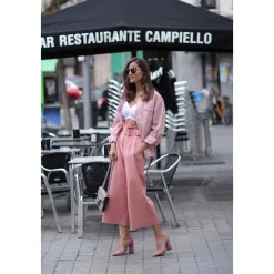 Janie Zapatos de salón de tacón alto en ante rosa