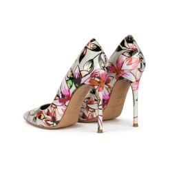 Kameron Zapatos de punta con tacón fino de 11 cms con estampado floral