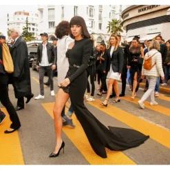 Kameron Zapatos de salón con tacón alto en charol negro
