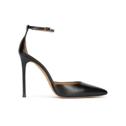 Olesia Zapatos negros de tacón alto y puntera fina con pulsera