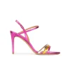 Quillet Sandalias metalizadas multicolor con tacón alto