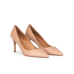 Quimera Zapatos de punta con tacón de 7,5 cms en piel nude