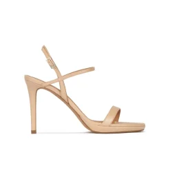 Quindar Sandalias de plataforma y tacón alto en piel beige
