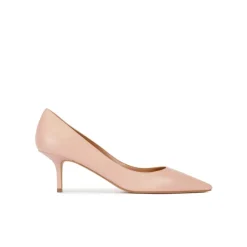Raquel Zapatos de tacón medio y punta fina en piel nude