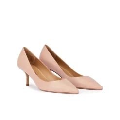 Raquel Zapatos de tacón medio y punta fina en piel nude